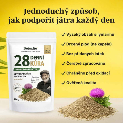 28denní restart jater – Ostropestřec mariánský